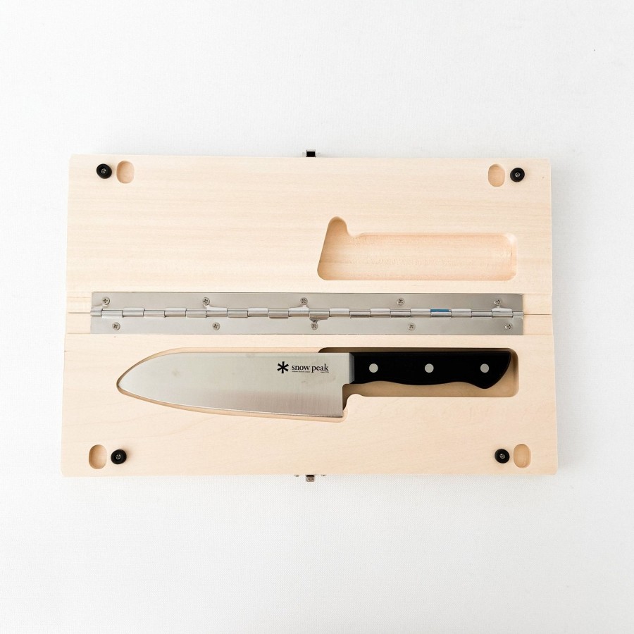 Kitchen & Dining Snow Peak | Snow Peak Cutting Board & Knife Set (L)