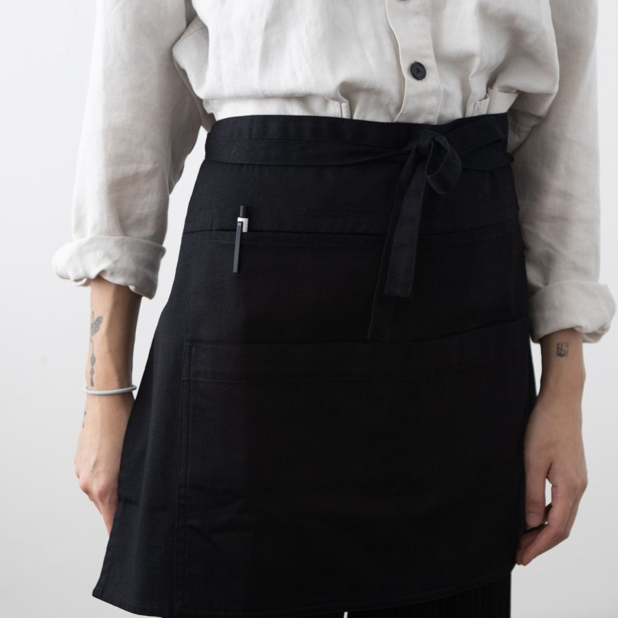 Kitchen & Dining TORTOISE-yellow paper | Hakui Short Waist Apron - Black