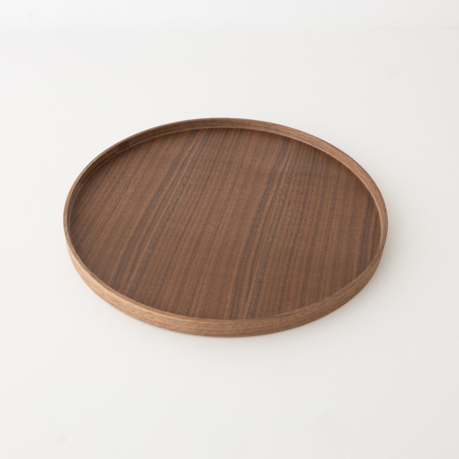 Kitchen & Dining SAIKAI (Others) | Walnut Circle Tray [Ts1036]