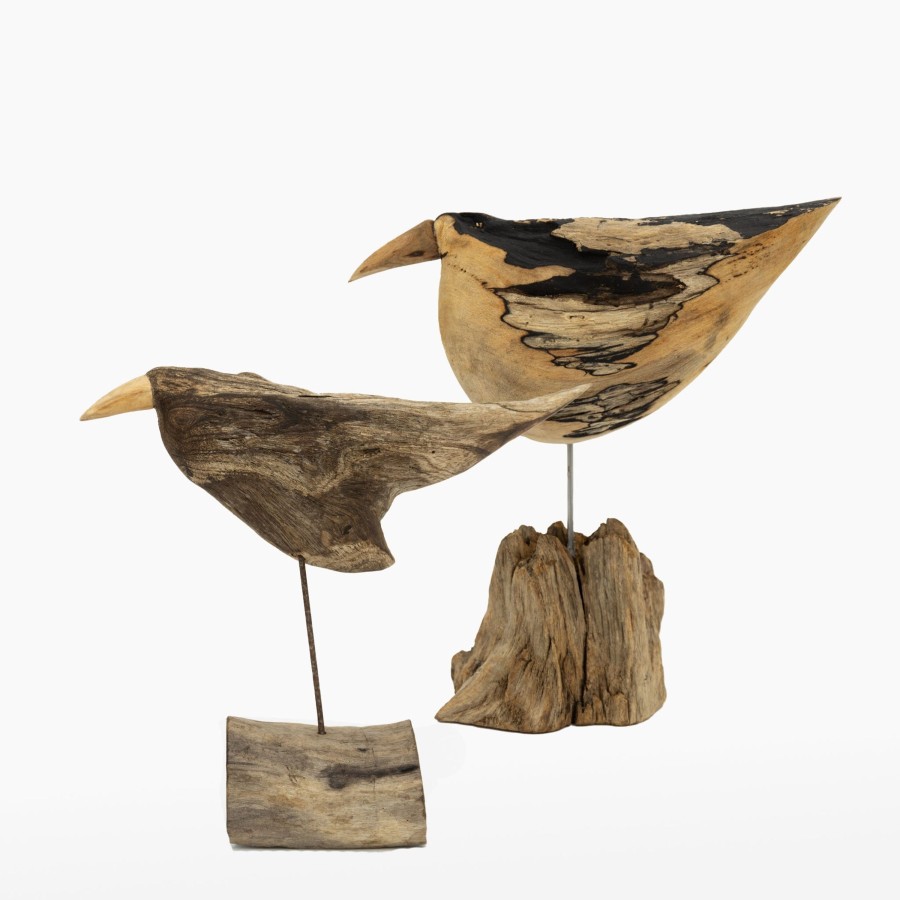 Vintage & Art TORTOISE-yellow paper Osamu Harihara | Osamu Harihara Driftwood Birds - Large