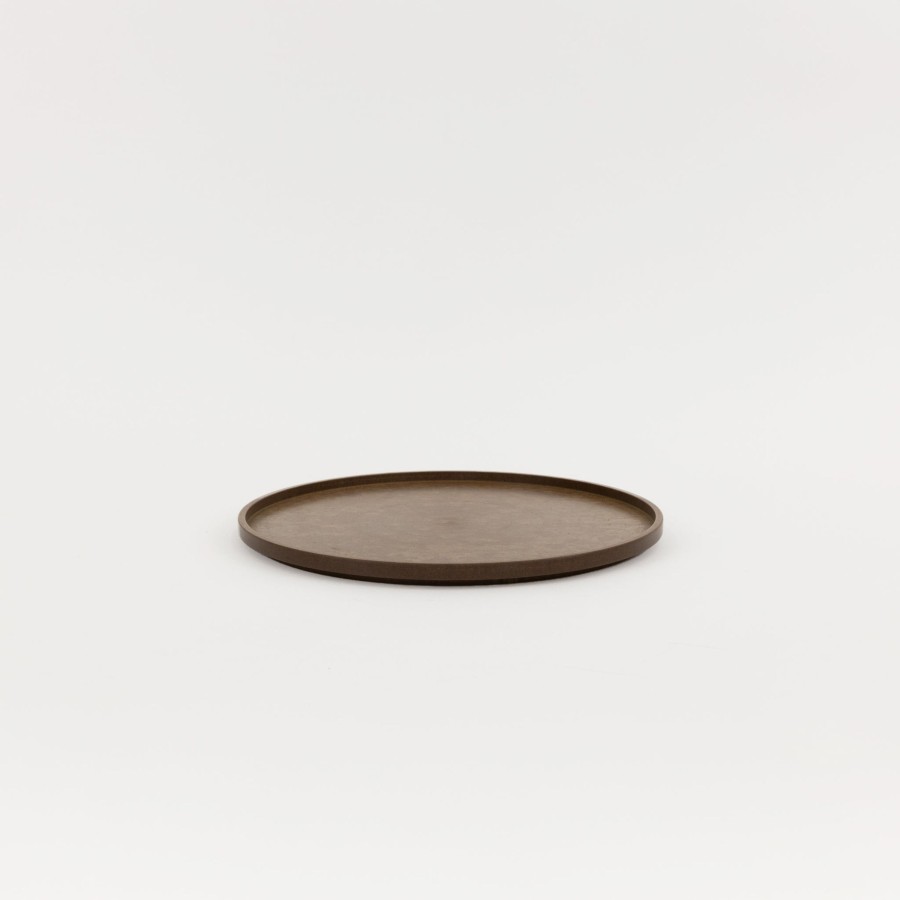 Hasami Porcelain SAIKAI (Hasami) | Hrn125 - Tray / Lid Dark Brown O 8.5/8"