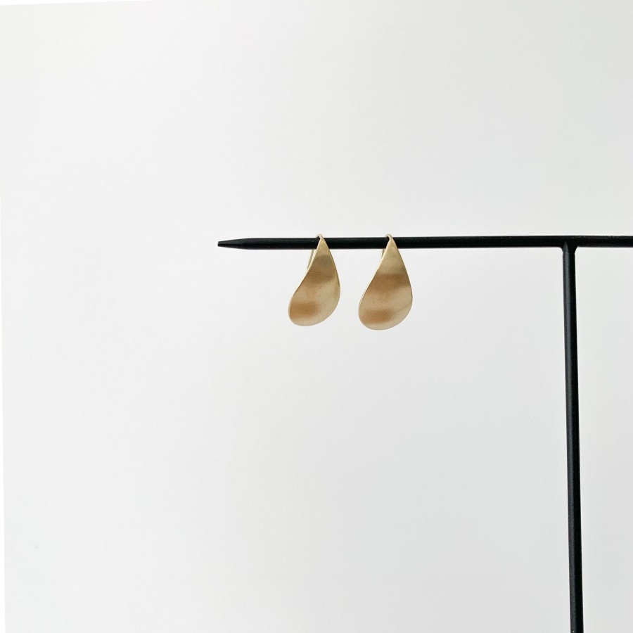 Accessories Black Barc | Black Barc Noki Earrings (M) 14Kyg