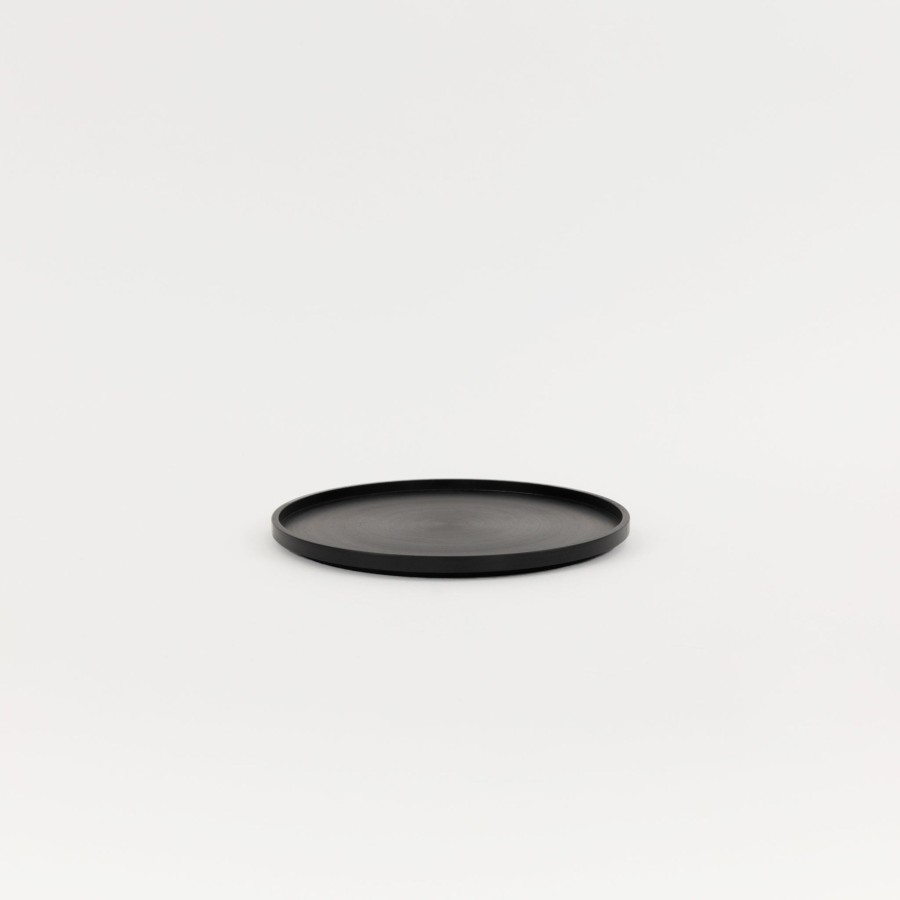 Hasami Porcelain SAIKAI (Hasami) | Hrs124 - Tray / Lid Black O 7.3/8"