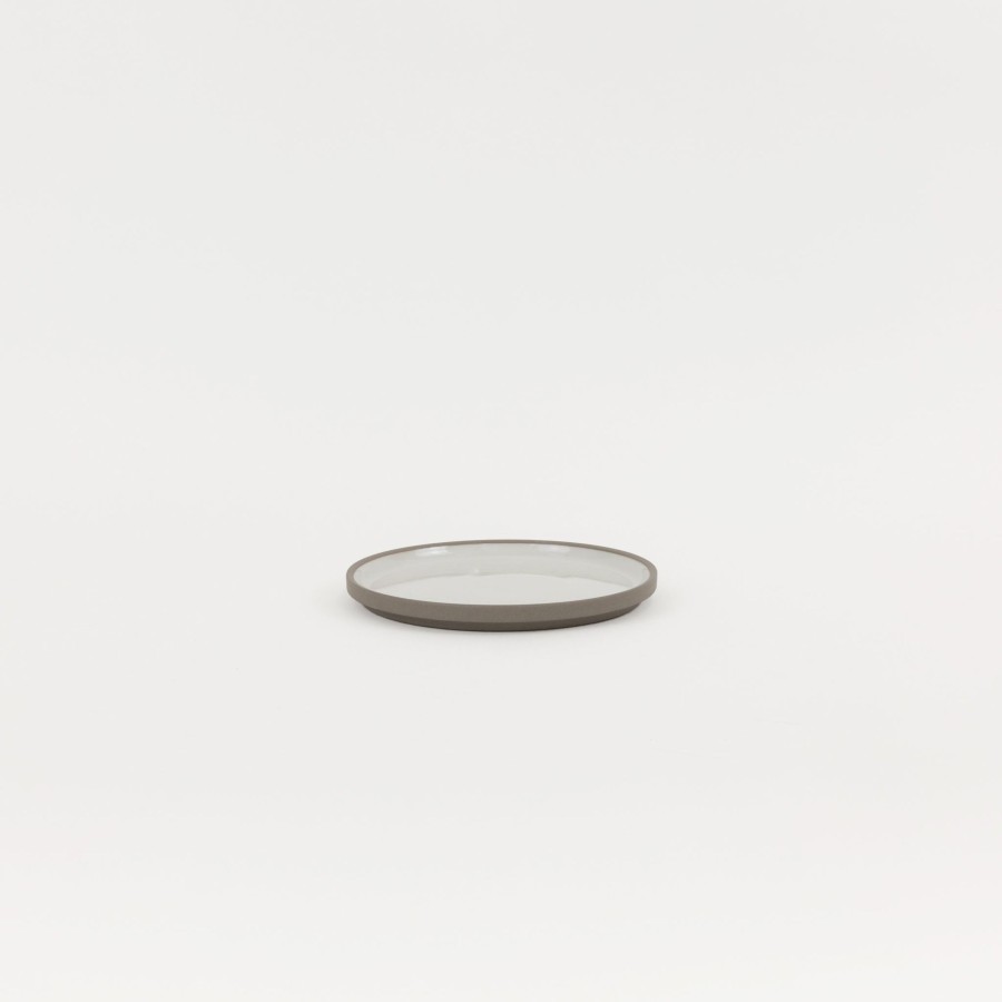 Hasami Porcelain SAIKAI (Hasami) | Haw102 - Plate / Lid Ash White O 5.5/8"