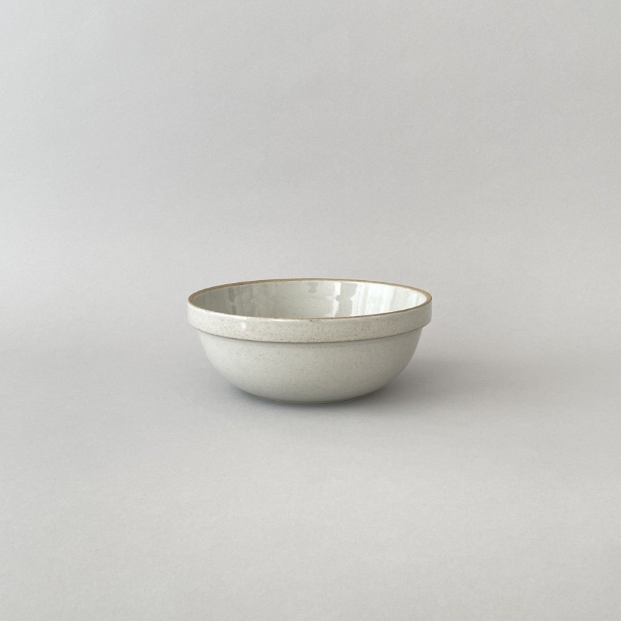 Hasami Porcelain SAIKAI (Hasami) | Hpm049 - Mid-Deep Round Bowl Gloss Gray O 7.3/8"