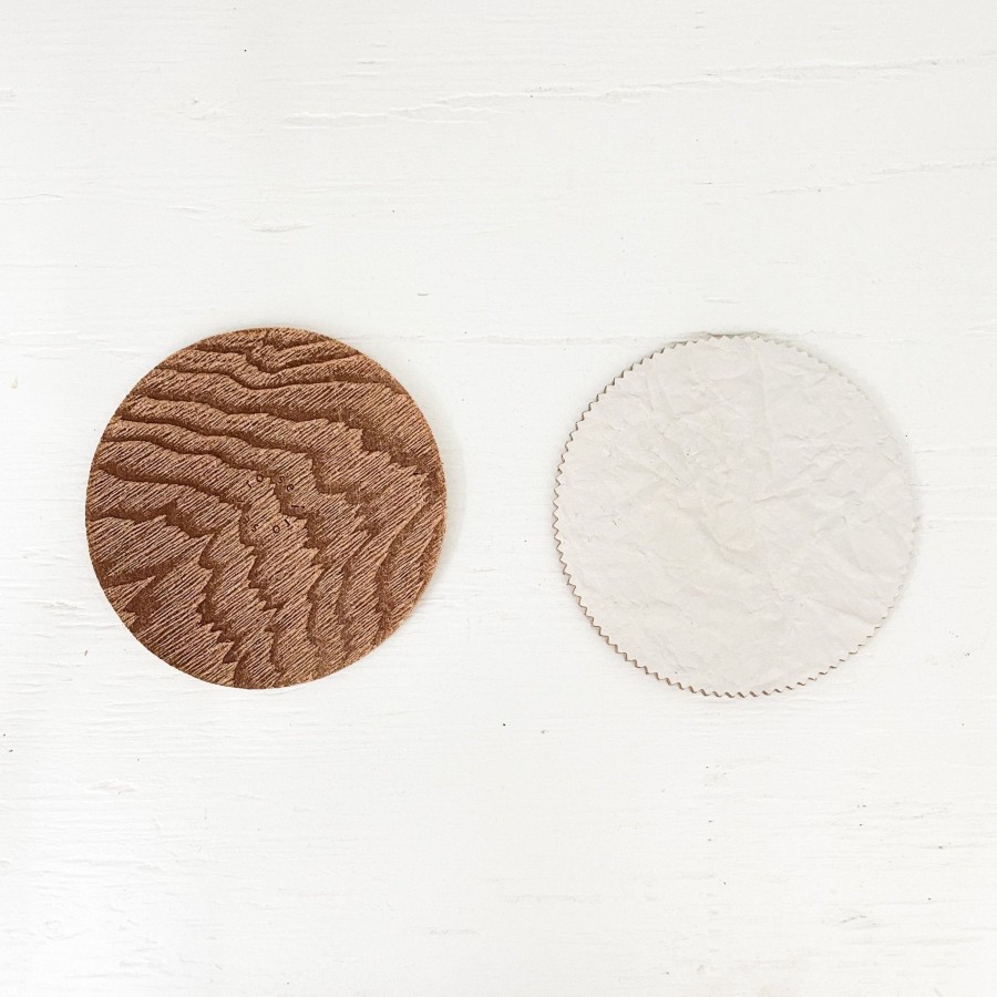 Living TORTOISE-yellow paper | Irose Leather Coasters