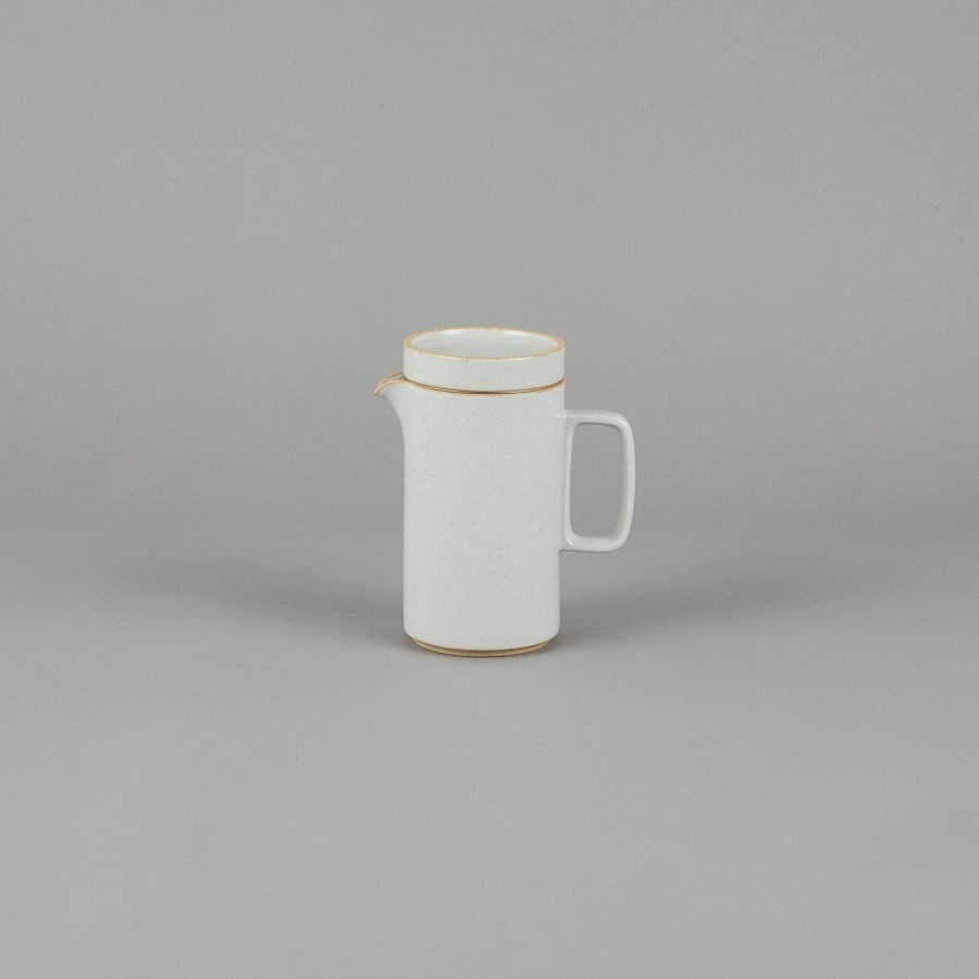 Hasami Porcelain SAIKAI (Hasami) | Hpm037 - Teapot Tall With Stainless Strainer Gloss Gray O 3.3/8"