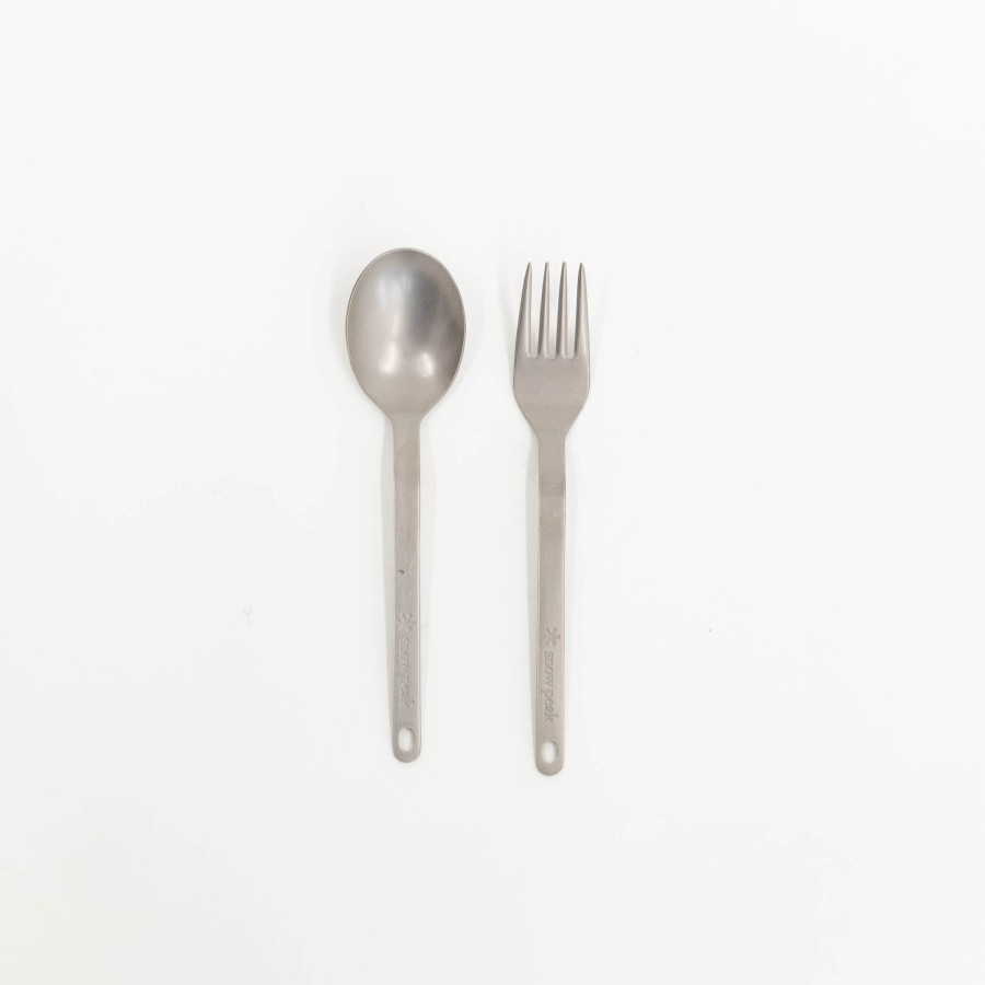 Living Snow Peak | Snow Peak Titanium Fork & Spoon Set