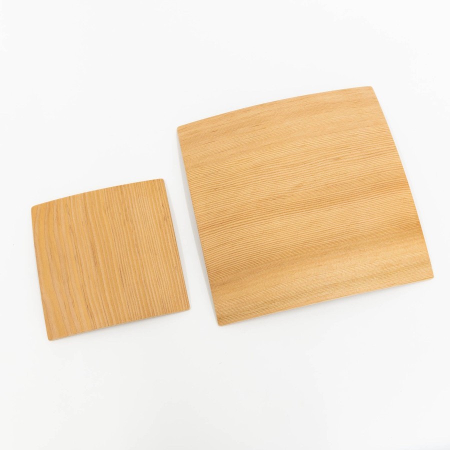 Kitchen & Dining SAIKAI (Others) | Orange Pine Natural Plywood Square Dish