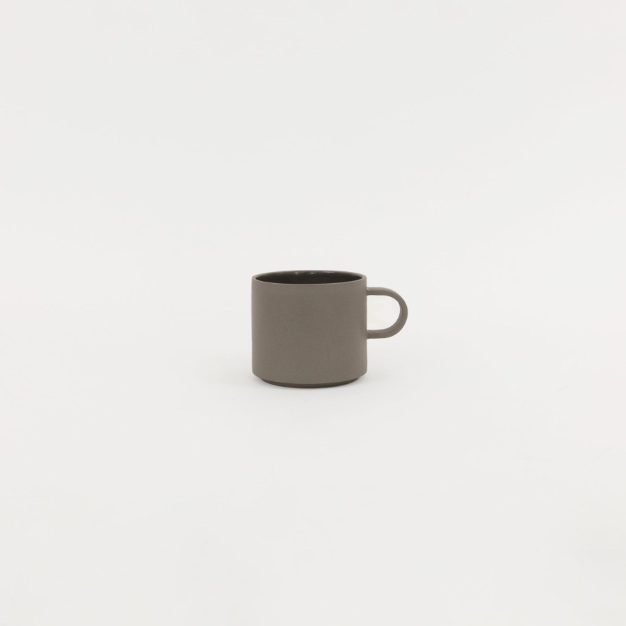 Hasami Porcelain SAIKAI (Hasami) | Hdg119 - Mug Dark Gray Small O 3.3/8"