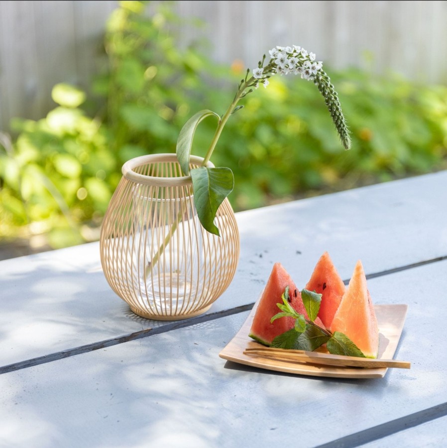 Living TORTOISE-yellow paper Kosuga | Kosuga Bamboo Flower Vase - Tsubomi