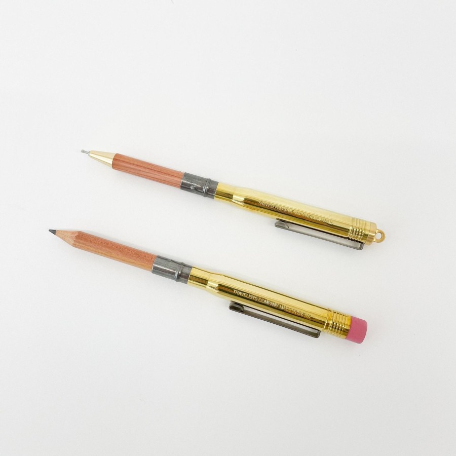 Living JP TRADING | Traveler'S Company Brass Ballpoint Pen & Pencil