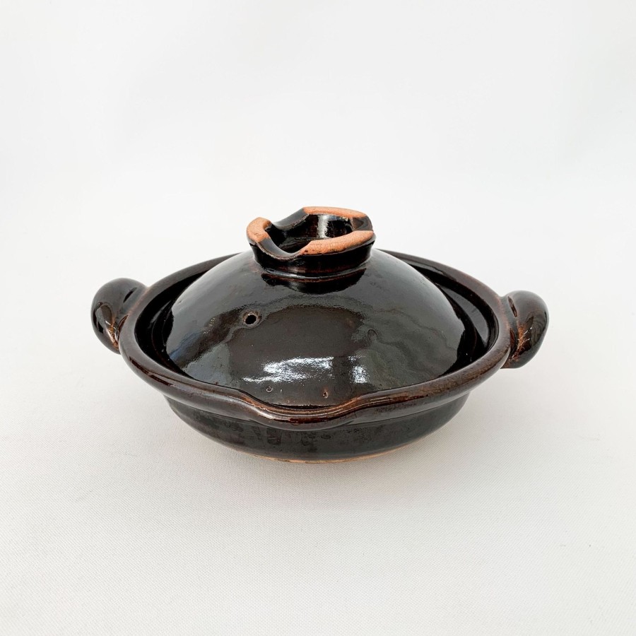 Kitchen & Dining Cultural Exchange | Dorakugama Kuchitsuki Kuronabe (Black Pot With Lip) (L) (3-4 People)