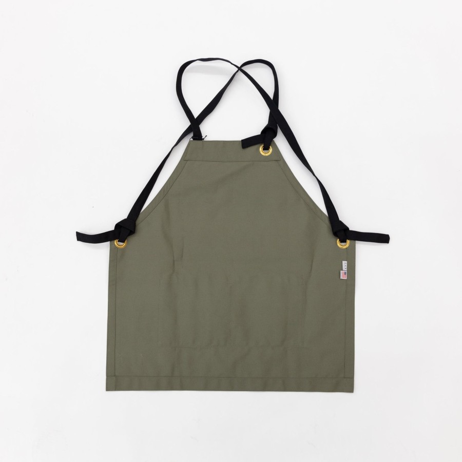 Kitchen & Dining G.K.P. | G.K.P Kids Apron - Ages 7 To 12 (Olive Color Only)