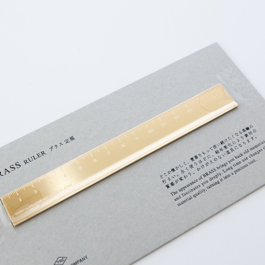 Living JP TRADING | Traveler'S Company Brass Cm Ruler