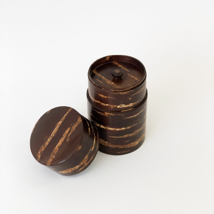 Kitchen & Dining SAIKAI (Others) | Cherry Wood Tea Leaf Canister