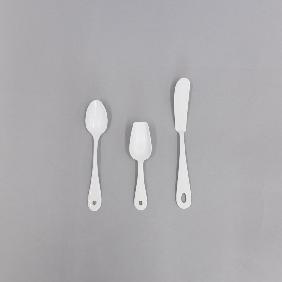 Kitchen & Dining SAIKAI (Others) | Noda Horo White Enamelware Utensils