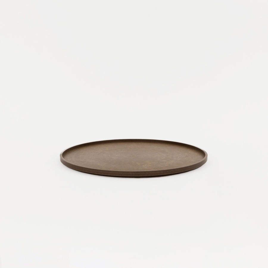 Hasami Porcelain SAIKAI (Hasami) | Hrn126 - Tray / Lid Dark Brown O 10"