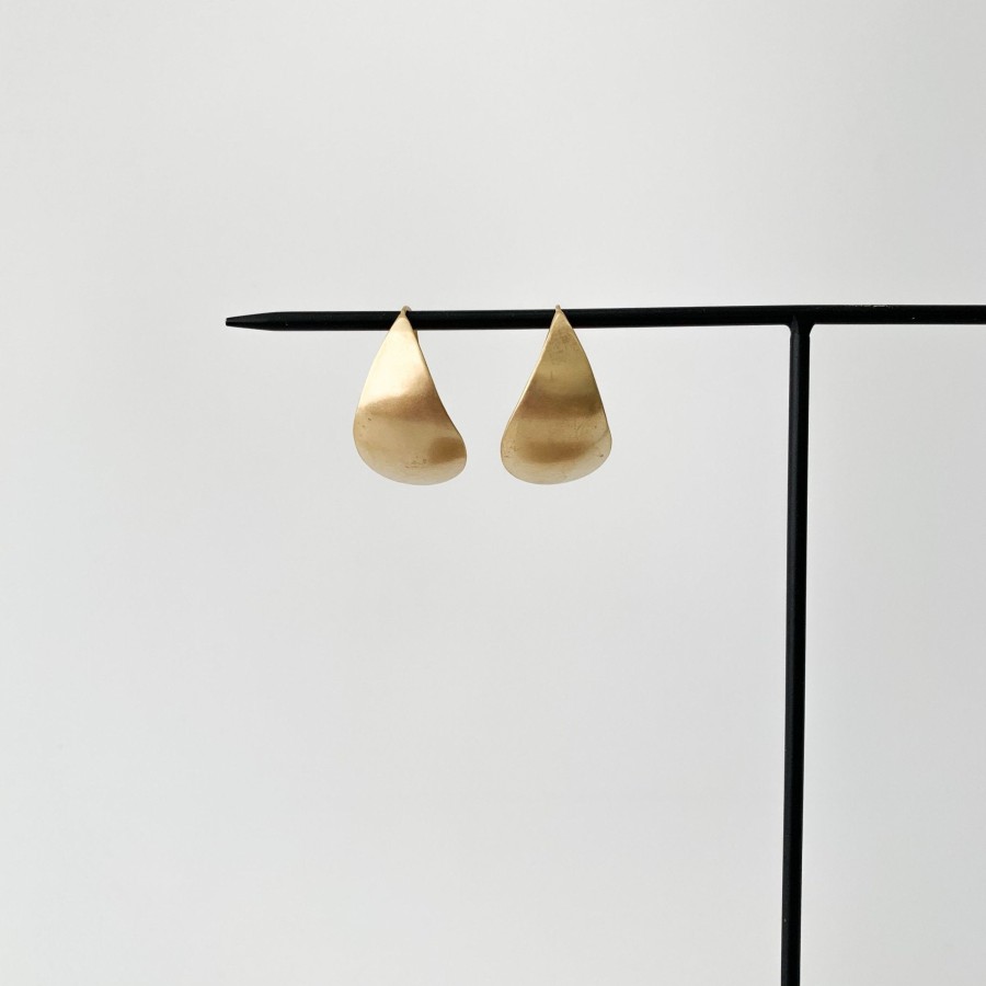 Accessories Black Barc | Black Barc Noki Earrings In 18K Yellow Gold