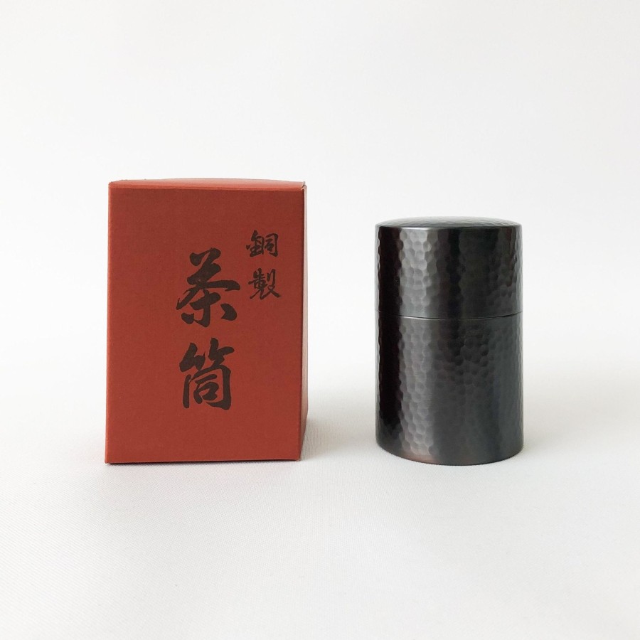 Kitchen & Dining SAIKAI (Others) | Tsuchime Tea Leaf Copper Canister [Ts297]