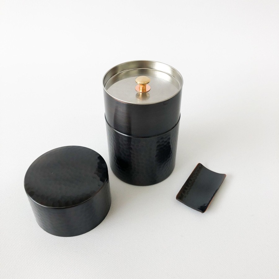 Kitchen & Dining SAIKAI (Others) | Tsuchime Tea Leaf Copper Canister [Ts297]