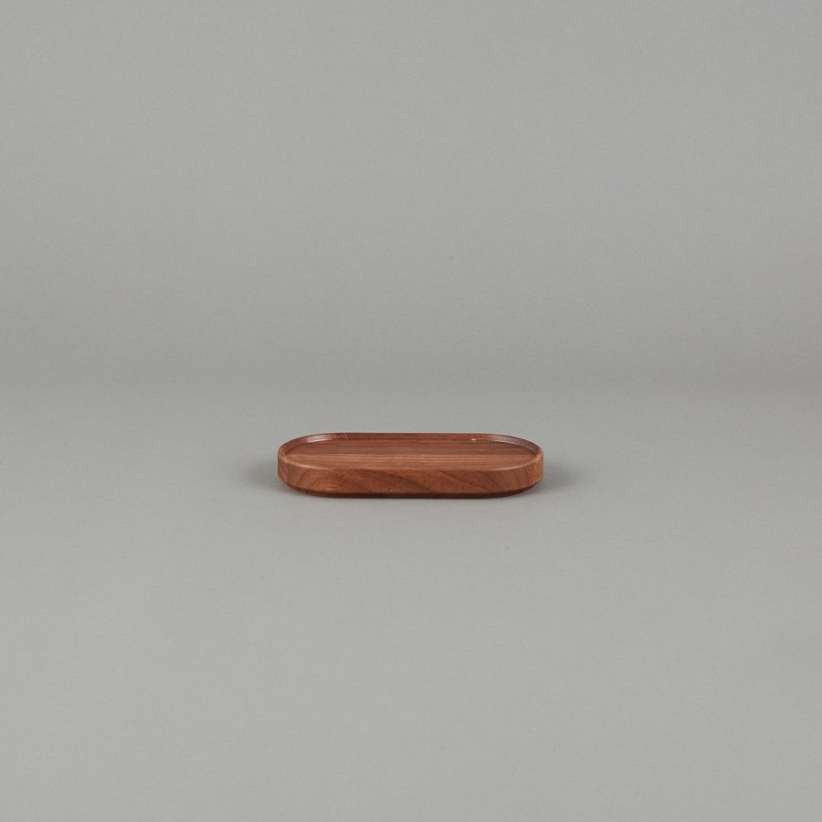 Hasami Porcelain SAIKAI (Hasami) | Hpwn034 - Tray / Lid Walnut 3.3/8" X 6.3/4"