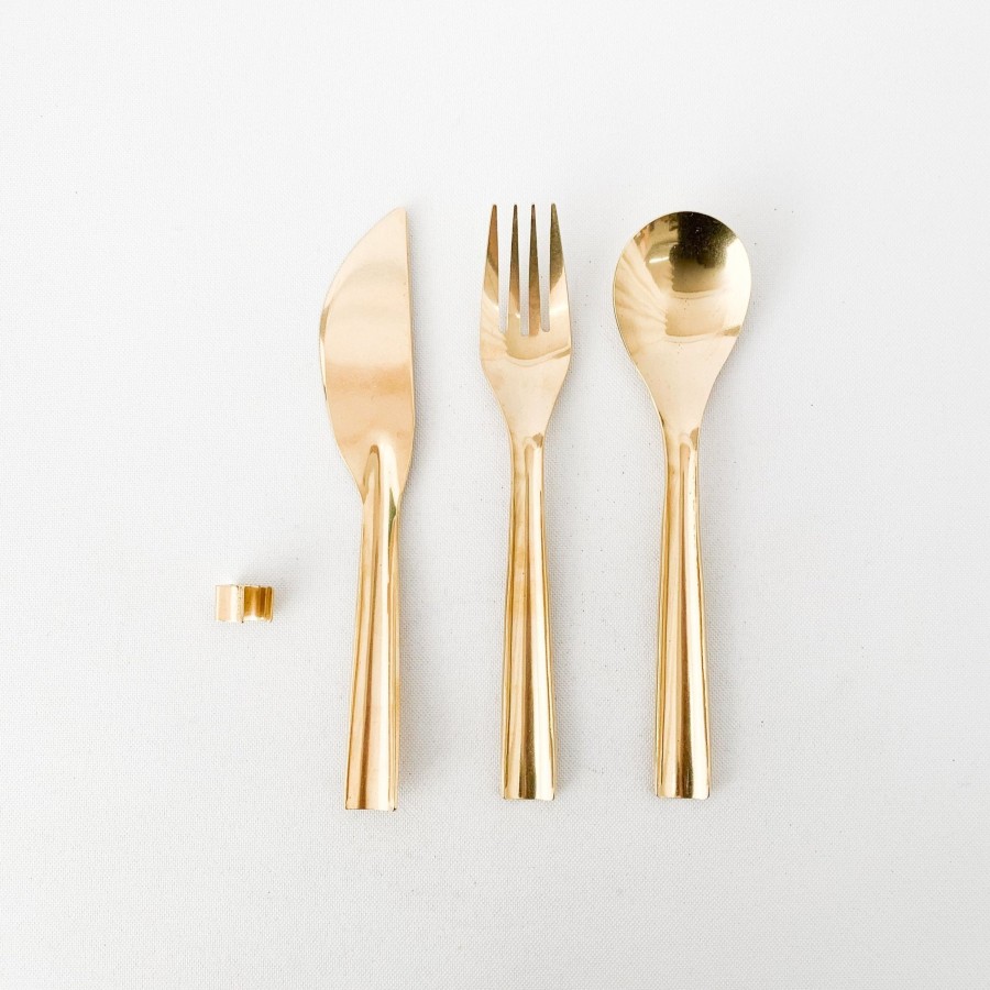 Kitchen & Dining TORTOISE-yellow paper Lue Brass | Lue Brass — Dinner Set