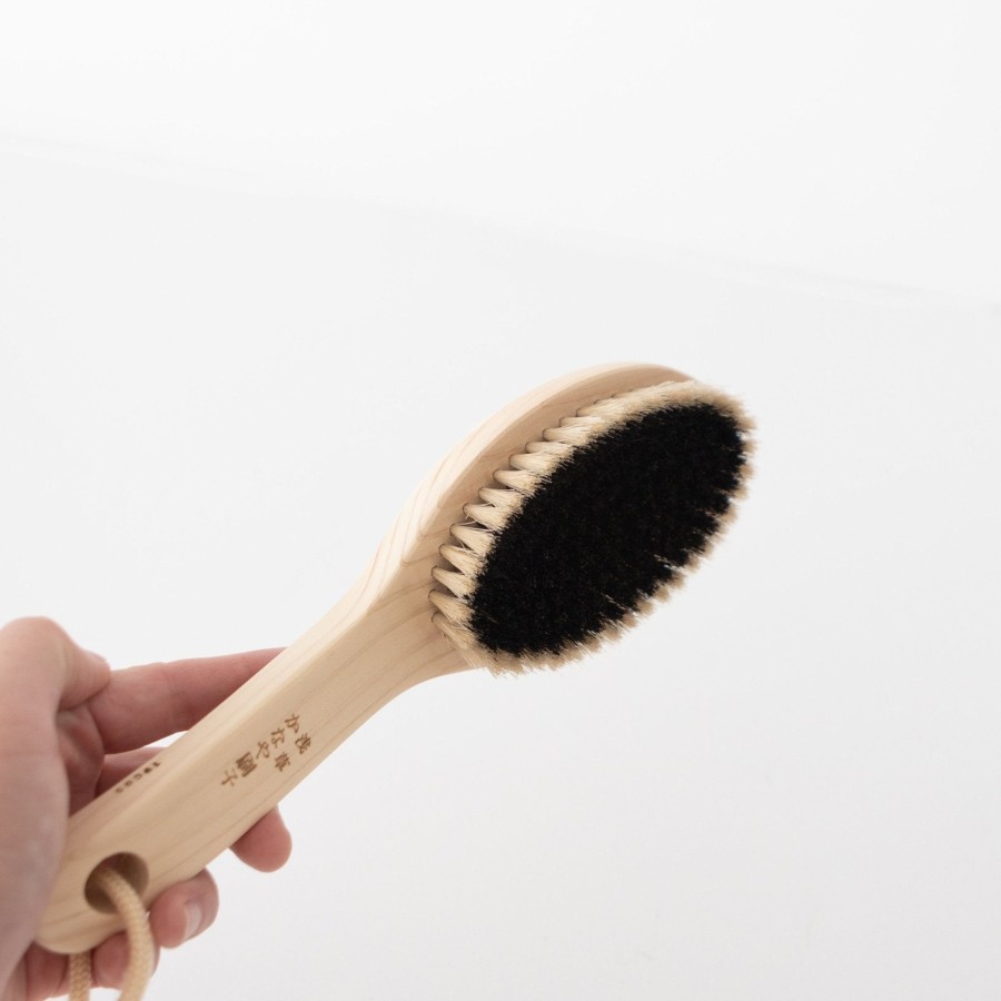 Bath SAIKAI (Others) | Short Handled Horse Hair Body Brush