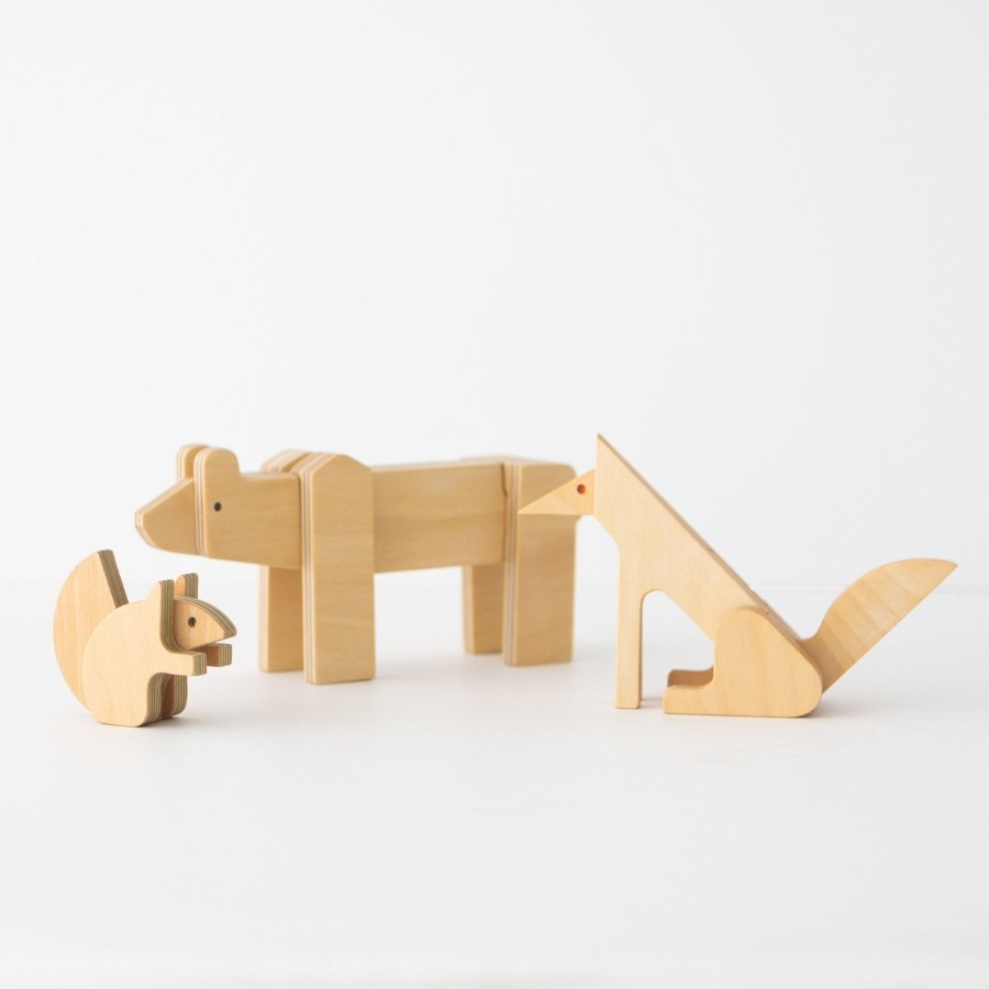 Living TORTOISE-yellow paper | Takizawa Plywood Animal Puzzles