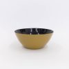 Vintage & Art Tortoise-Unknown, Japan | 110 60'S, Wooden Bowl Large - Mustard