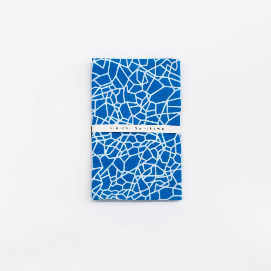 Tenugui TORTOISE-Kamawanu | Tenugui - Geometric Pool Blue & White