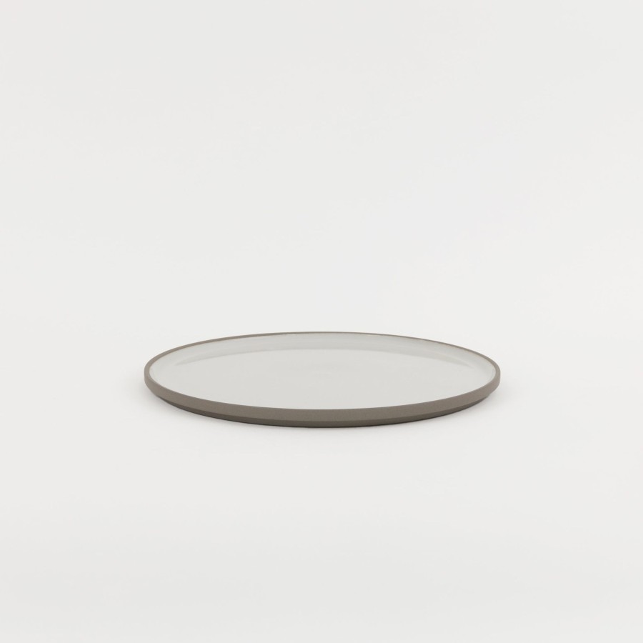 Hasami Porcelain SAIKAI (Hasami) | Haw105 - Plate / Lid Ash White O 10"