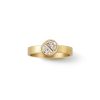 Accessories Tortoise-Shihara | Shihara Align Half Round Diamond Ring 01