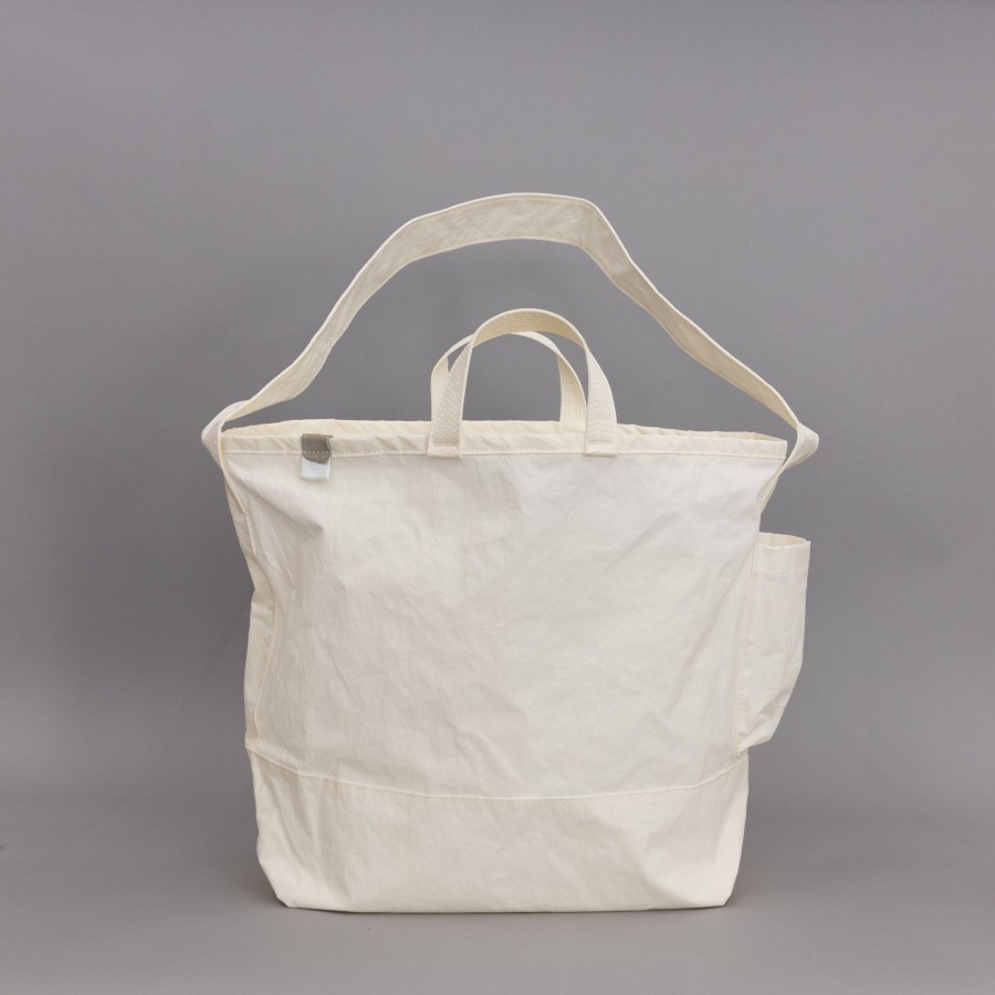 Accessories TORTOISE-yellow paper Anunfold | Anunfold Side Pocket Tote Bag - White