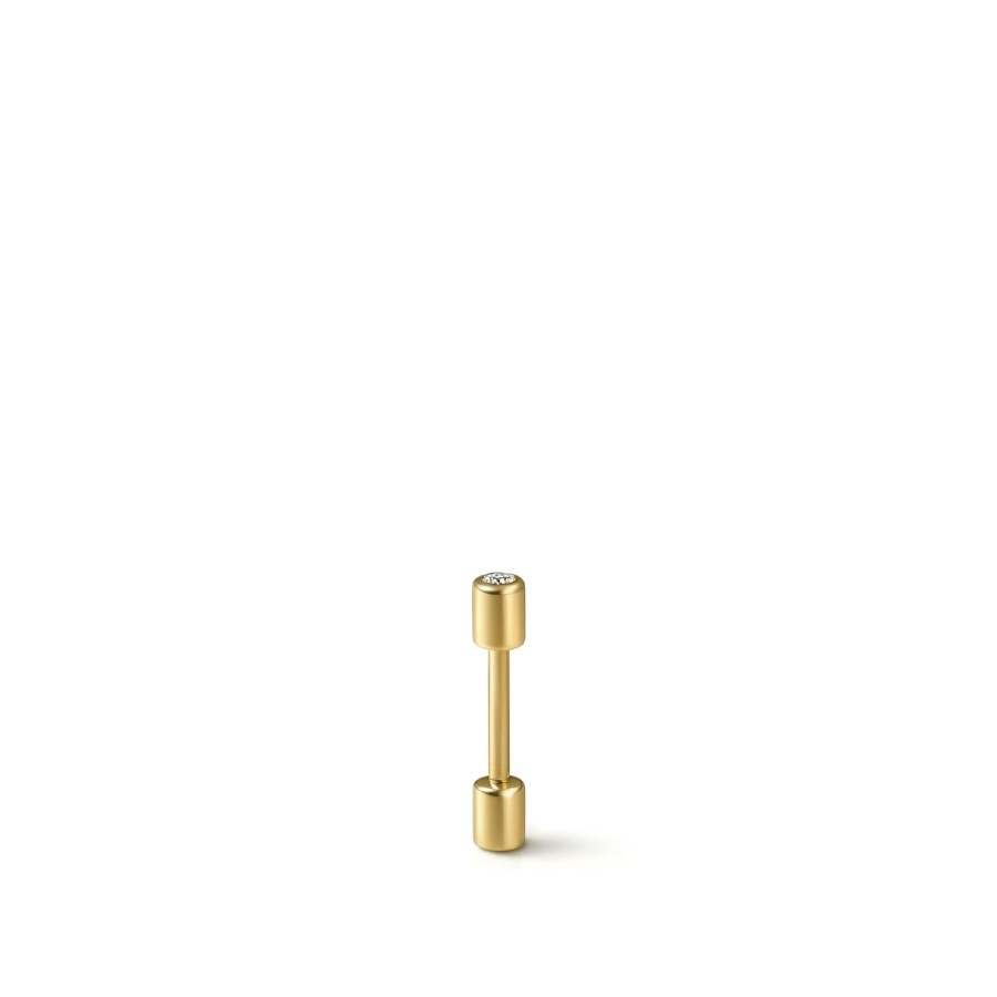 Accessories Tortoise-Shihara | Shihara Diamond Twist Pin Earring 01