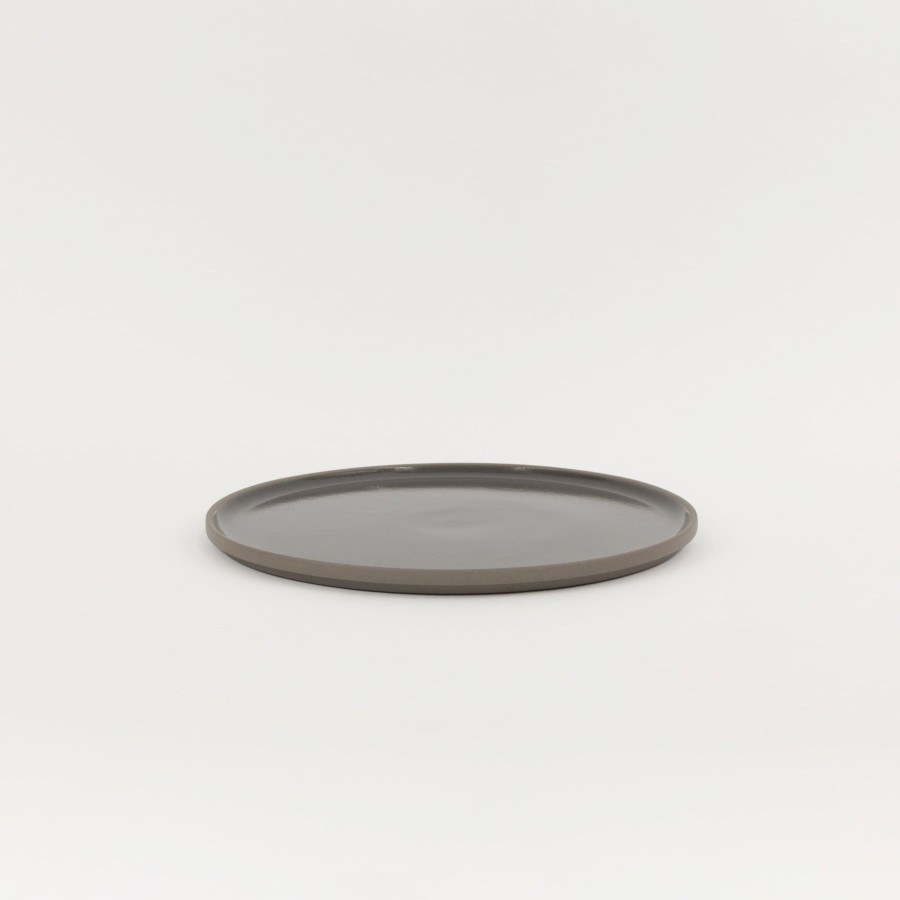 Hasami Porcelain SAIKAI (Hasami) | Hdg105 - Plate / Lid Dark Gray O 10"