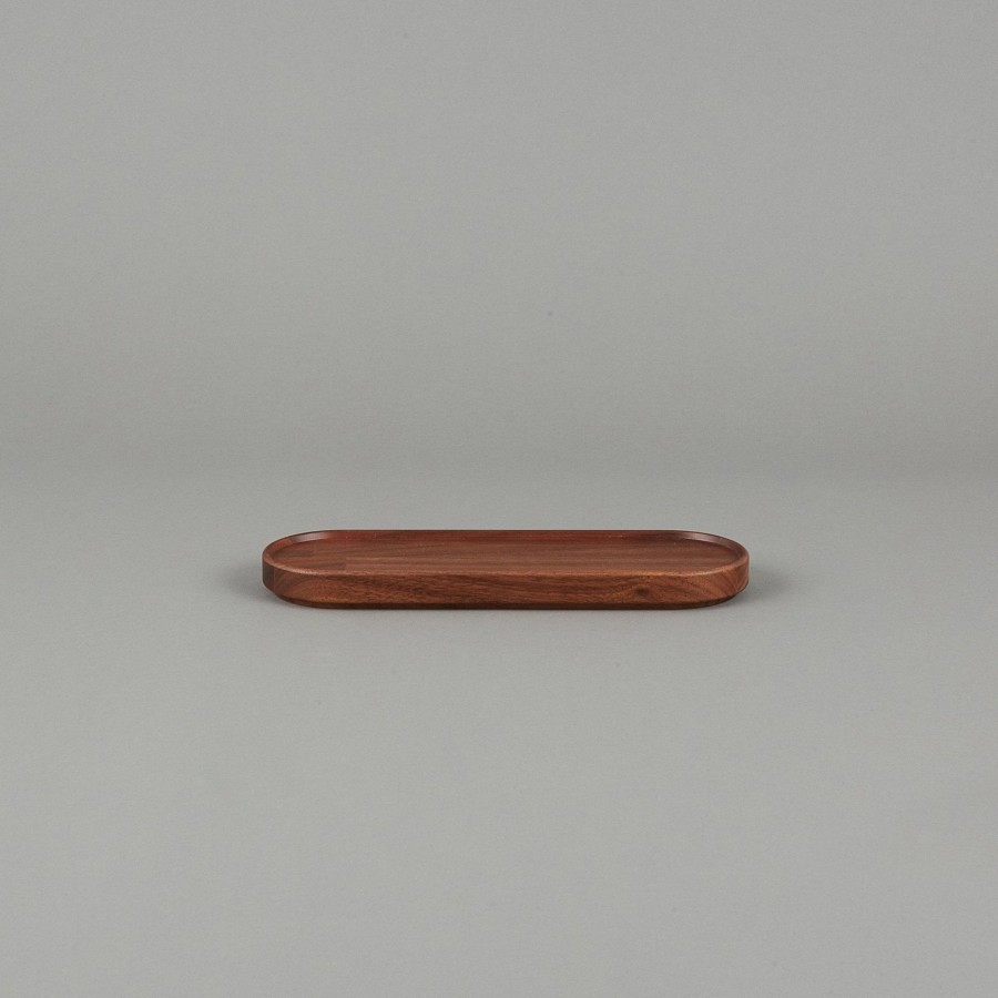 Hasami Porcelain SAIKAI (Hasami) | Hpwn035 - Tray / Lid Walnut 3.3/8" X 10"