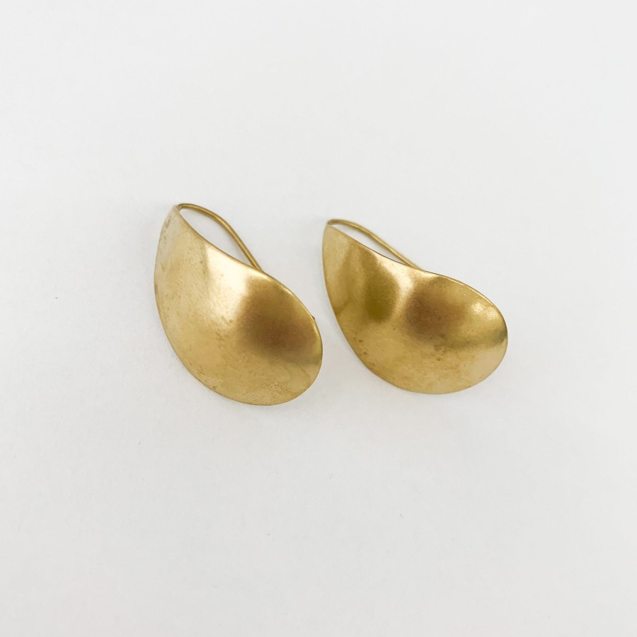 Accessories Black Barc | Black Barc Noki Earrings (L) 14Kyg