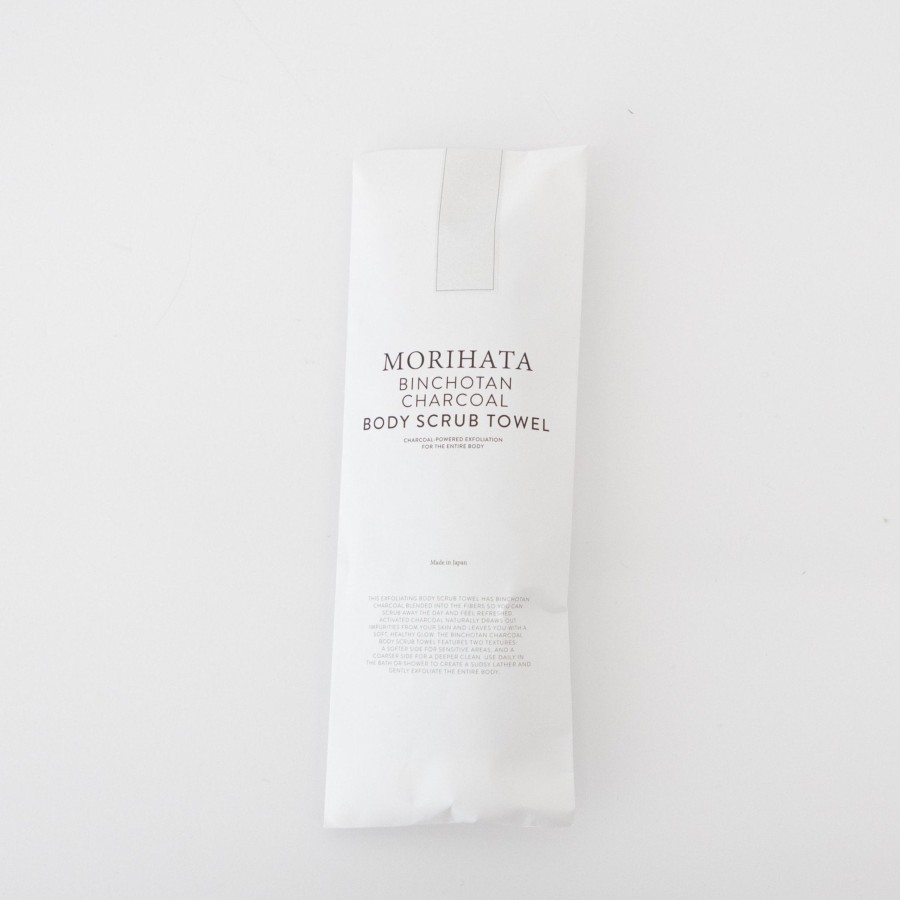 Bath MORIHATA International Ltd. Co. | Morihata Binchotan Charcoal Body Scrub Towel