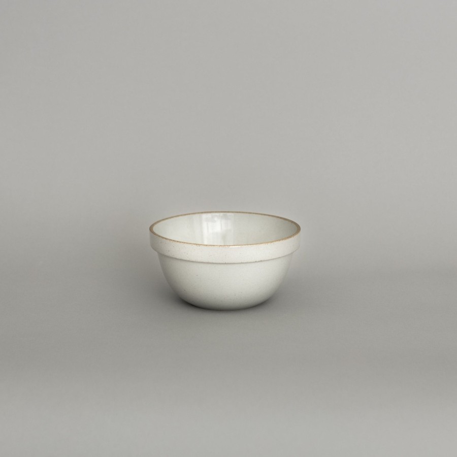 Hasami Porcelain SAIKAI (Hasami) | Hpm048 Gloss Gray Mid-Deep Round Bowl Small