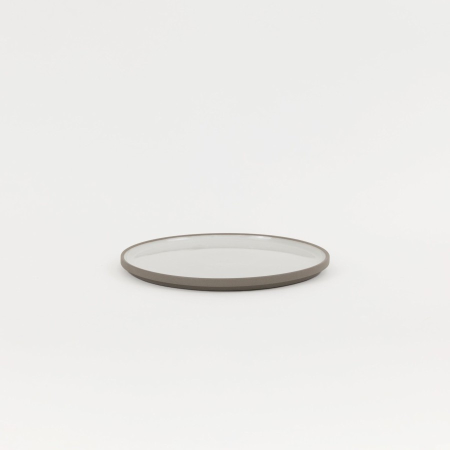 Hasami Porcelain SAIKAI (Hasami) | Haw104 - Plate / Lid Ash White O 8.5/8"